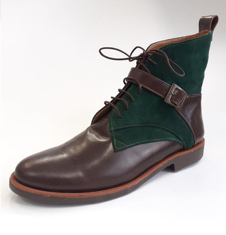 Men Boots With Laces and Buckle